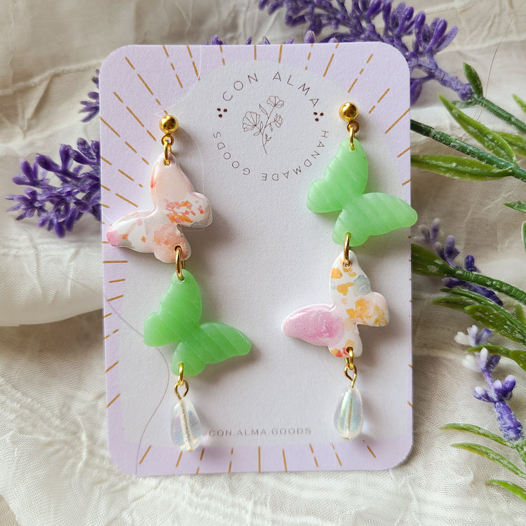 Double Butterfly Dangles