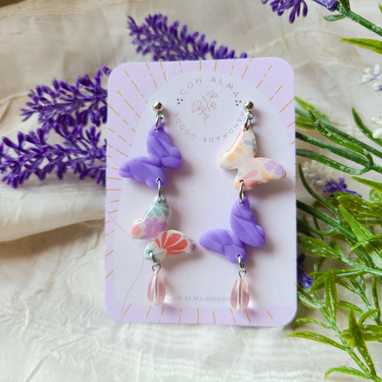 Double Butterfly Dangles