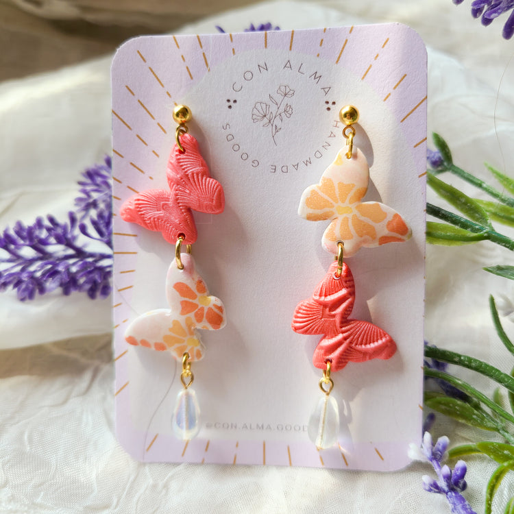 Double Butterfly Dangles