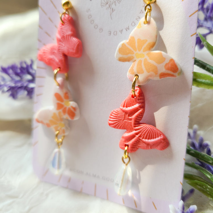 Double Butterfly Dangles