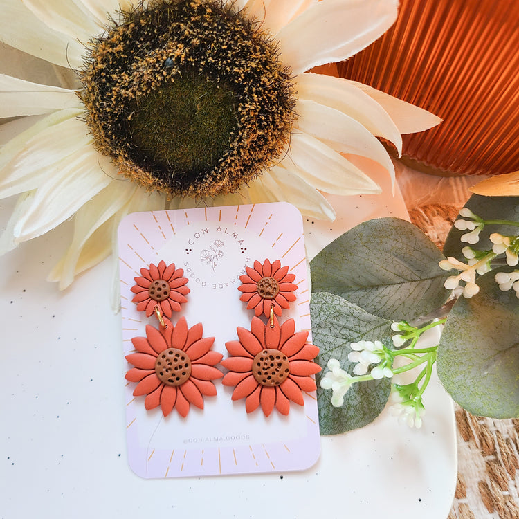 Double Sunflower Dangles