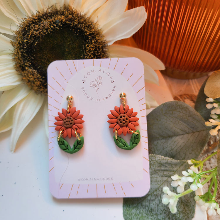 Dainty Sunflower Dangles