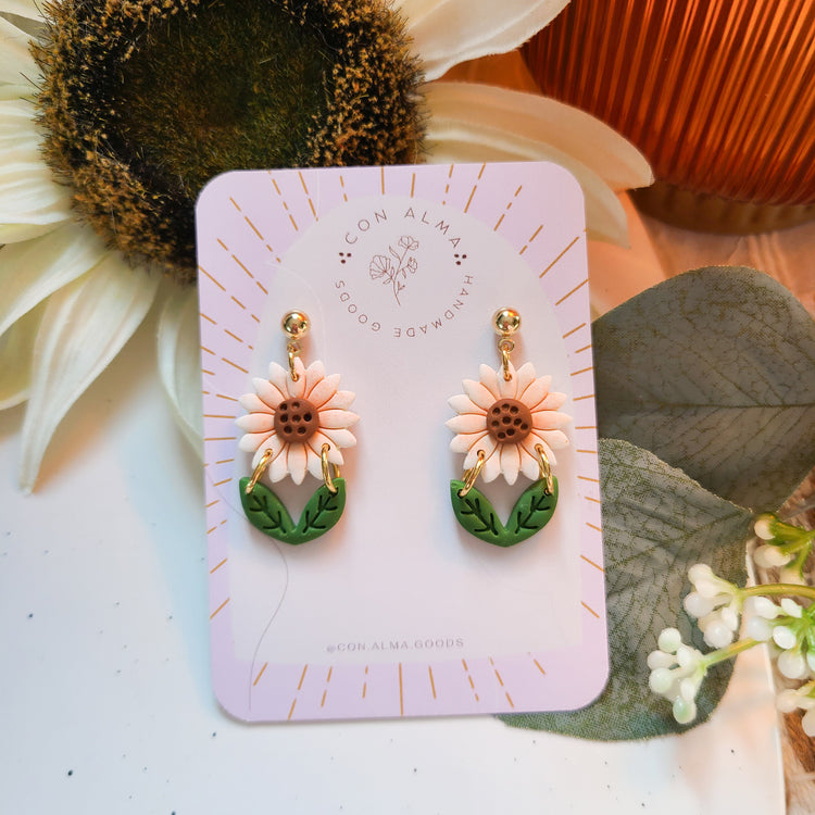Dainty Sunflower Dangles
