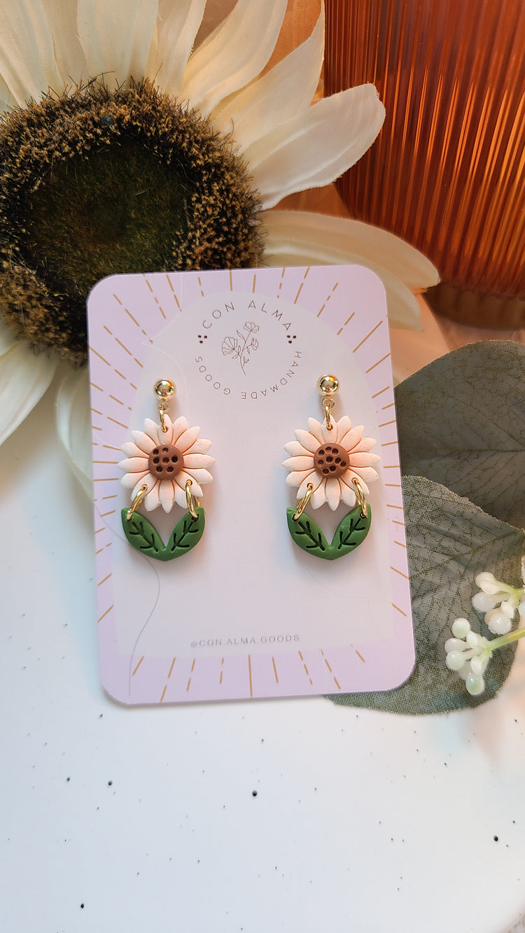 Dainty Sunflower Dangles