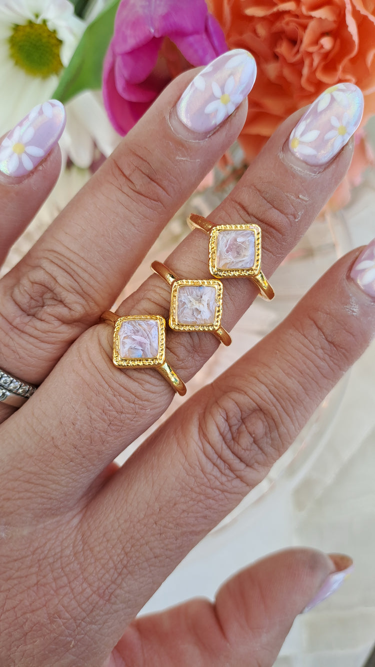 Bezel Ring in Garden Stone