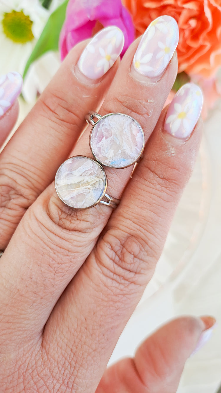 Bezel Ring in Garden Stone