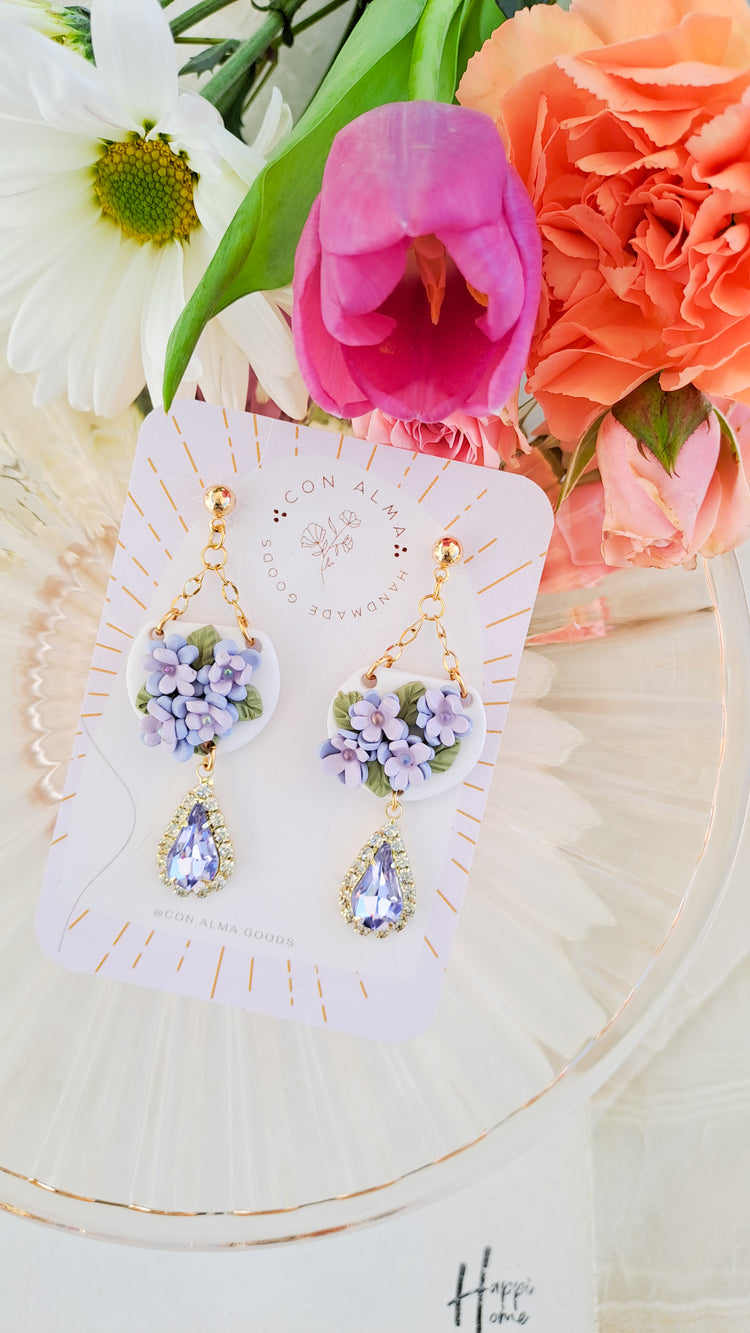 Flower basket dangles