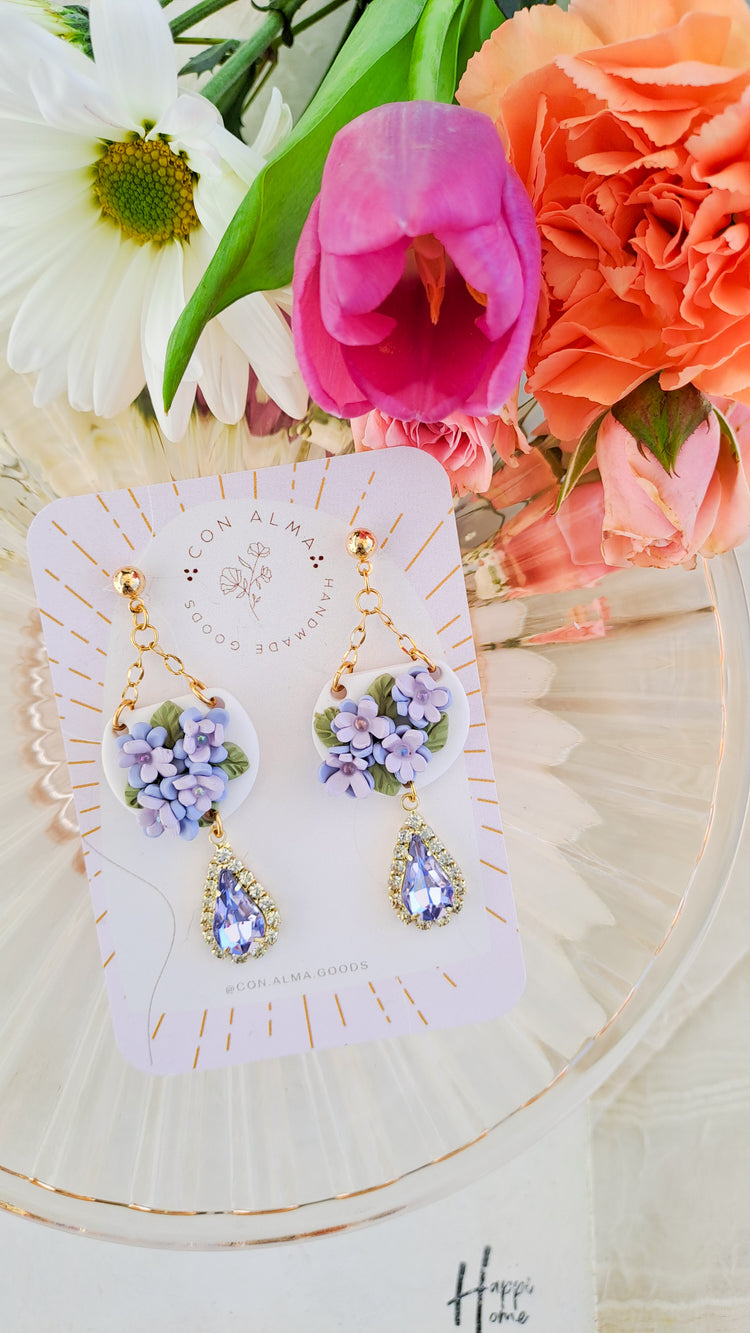 Flower basket dangles