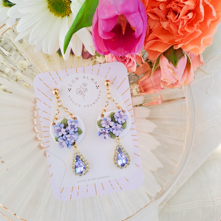 Flower basket dangles
