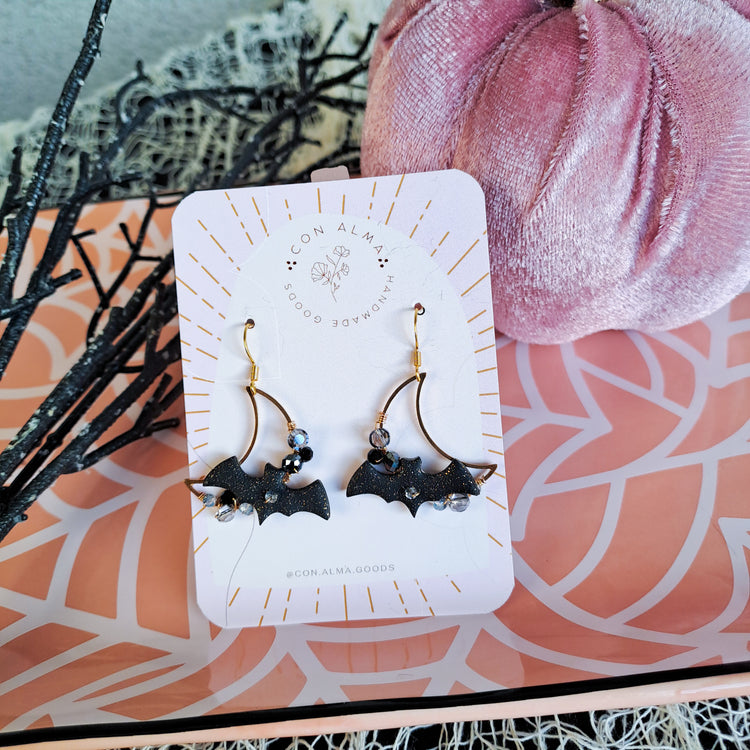 Bats Over the Moon Dangles
