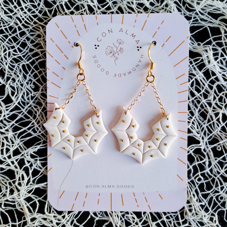 Studded Spiderweb Dangles