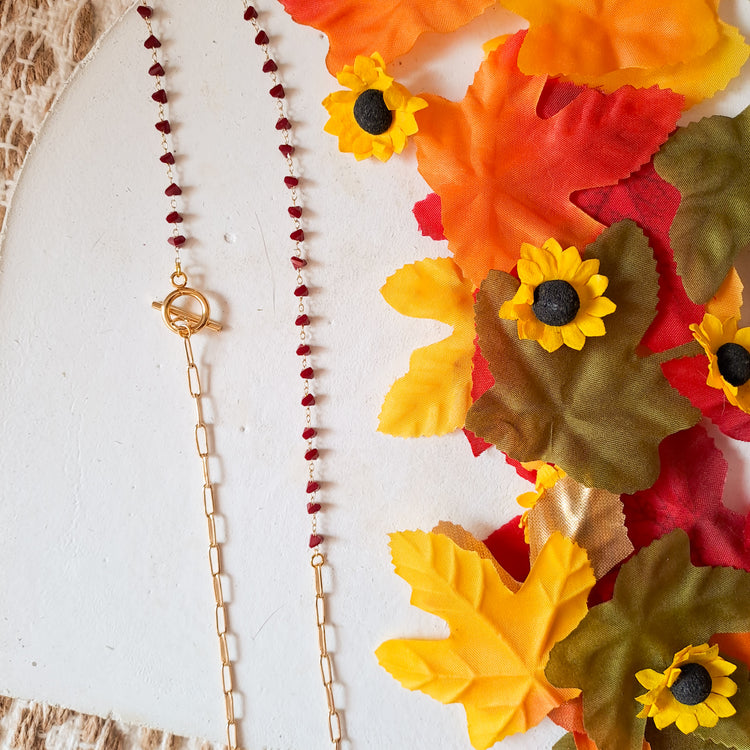 Beaded Half and Half Necklace