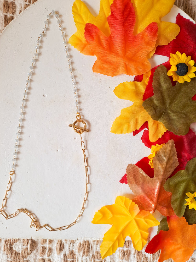 Beaded Half and Half Necklace