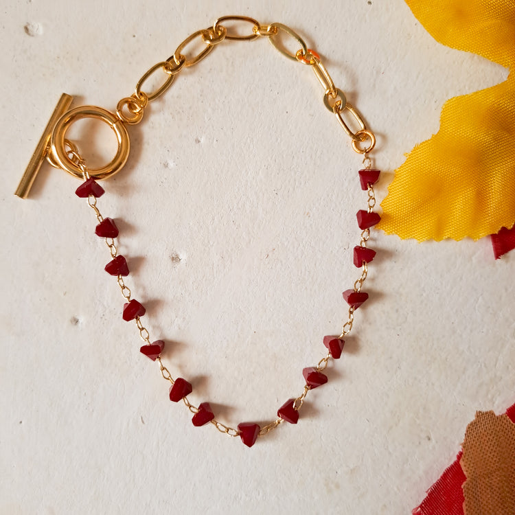 Beaded Half and Half Bracelet