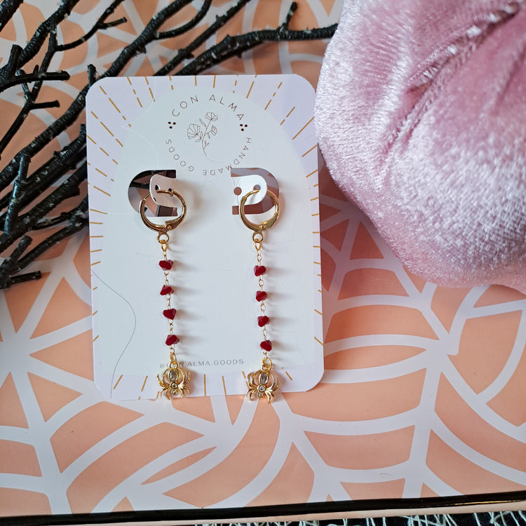 Spider Drop Earrings