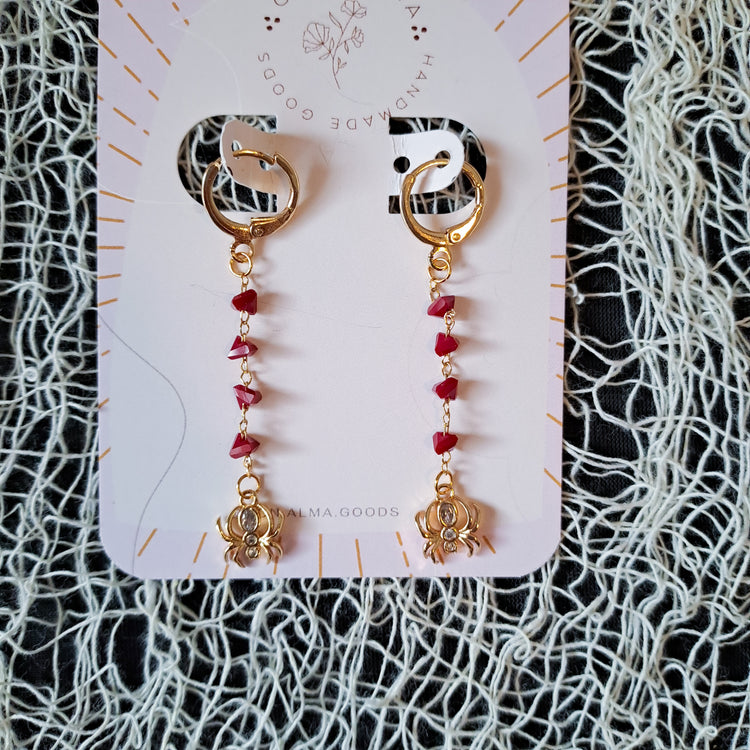 Spider Drop Earrings