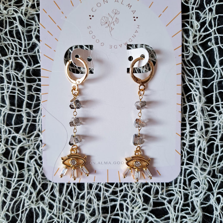 Evil Eye Drop Earrings
