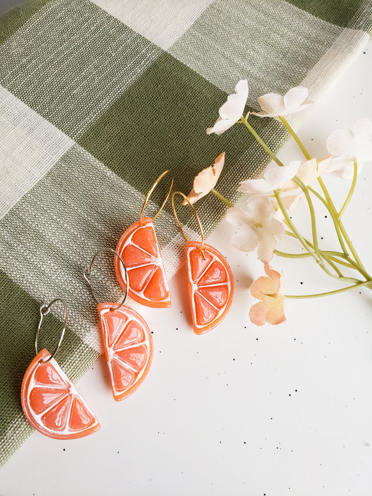 Orange Slice Hoops