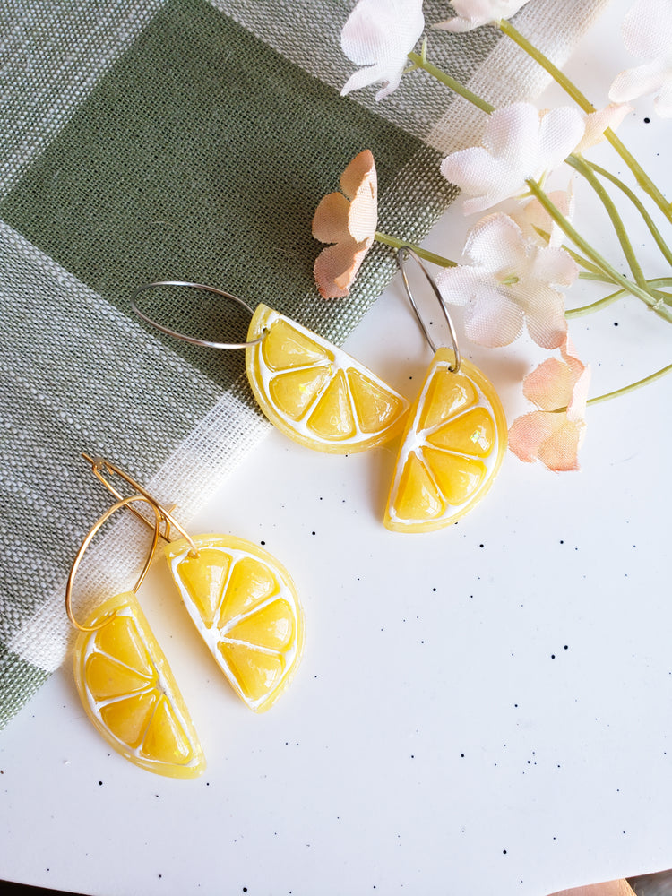 Lemon Slice Hoops