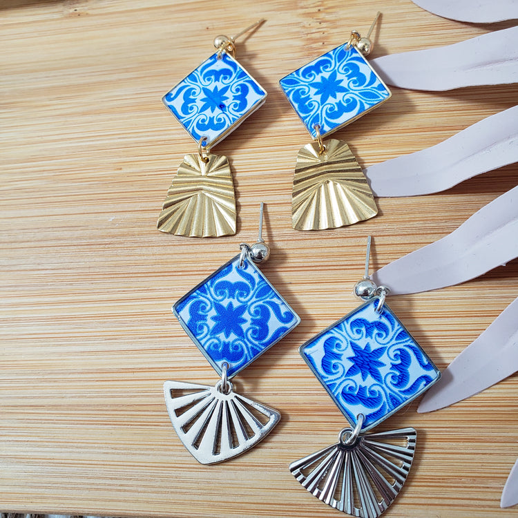 Spanish Tile Charm Dangles