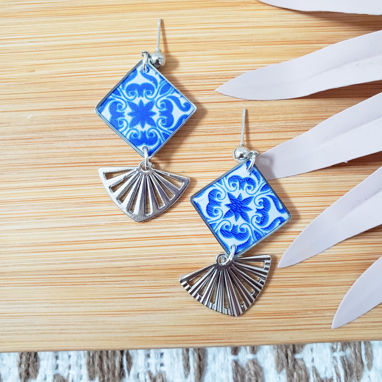 Spanish Tile Charm Dangles