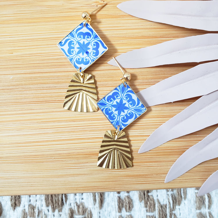 Spanish Tile Charm Dangles
