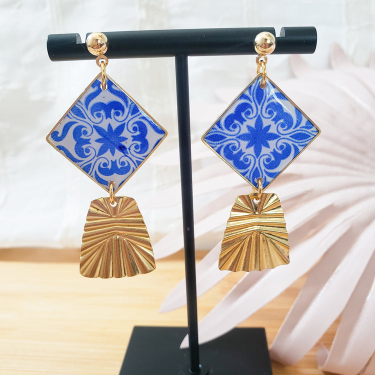 Spanish Tile Charm Dangles