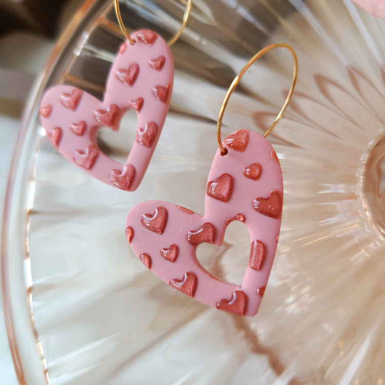 Funky Heart Hoops