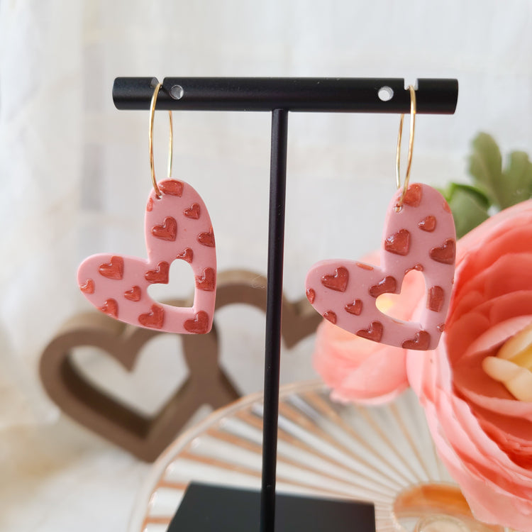 Funky Heart Hoops