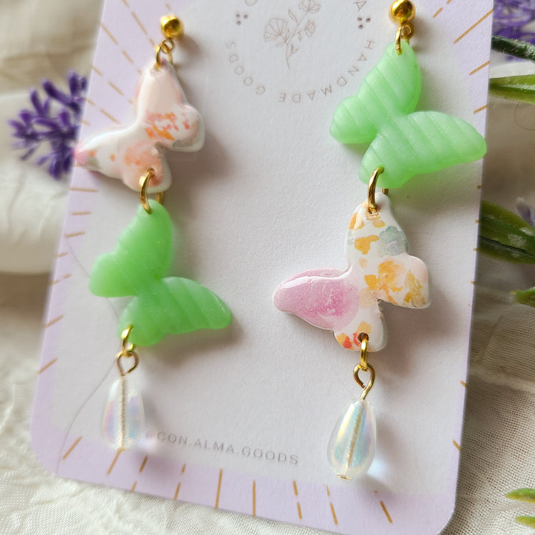 Double Butterfly Dangles