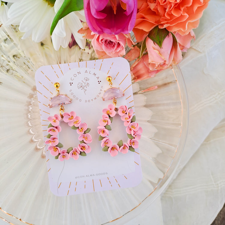 Pink Blossom Dangles