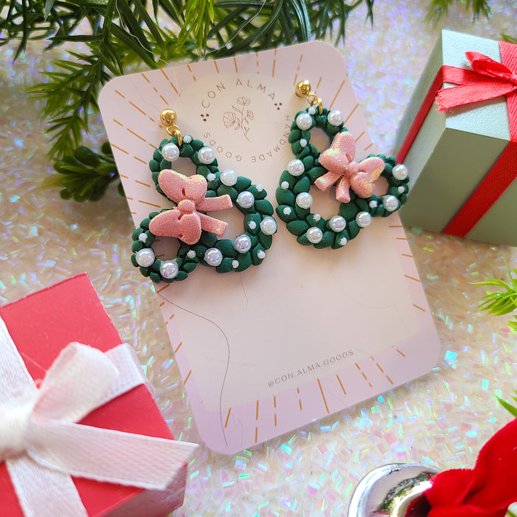 Pink & Pearls Minnie Wreath