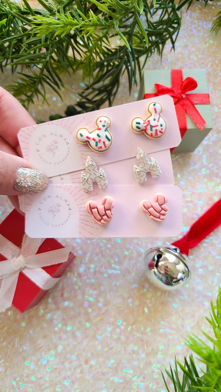 Sugar Cookie Mouse Studs