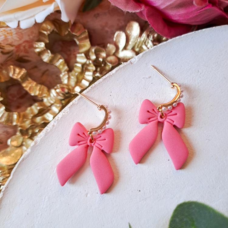 Dainty Bow Dangles