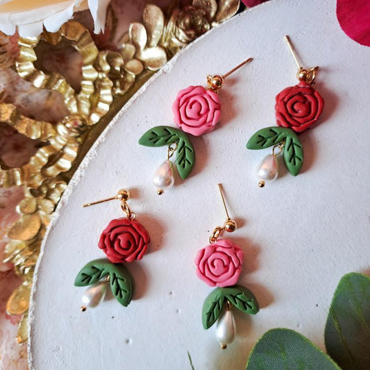 Rose Bead Dangles